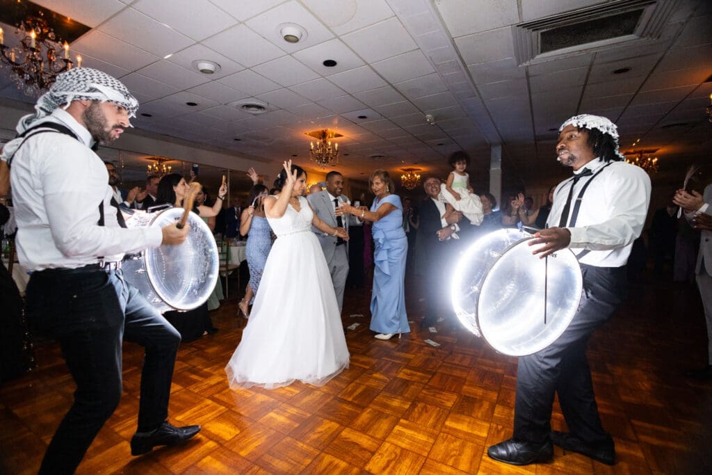 Drummers at a wedding reception